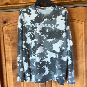 Nike air max Gray Camouflage Men's Shirt long sleeve M